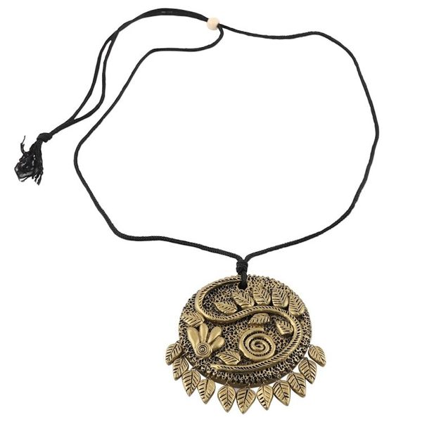 Alternate image for Ceramic Hand-Painted Golden Pebble Pendant Necklace Golden Pebbles
