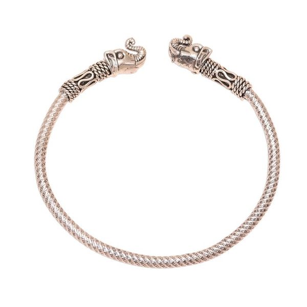 Alternate image for Elephant Sterling Silver Cuff Bracelet from India Welcome Elephant