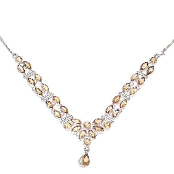 Alternate image for 17-Carat Citrine Pendant Necklace from India Evening in Delhi