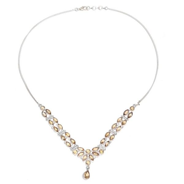 Alternate image for 17-Carat Citrine Pendant Necklace from India Evening in Delhi
