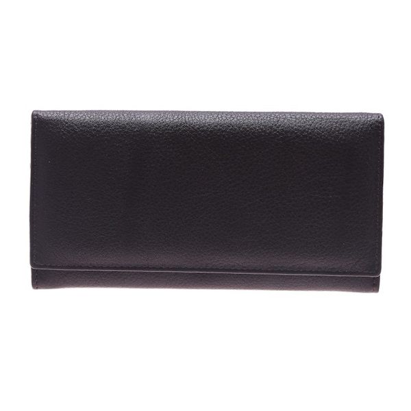 Alternate image for Handmade Leather Wallet in Espresso from India Stylish Woman in Espresso