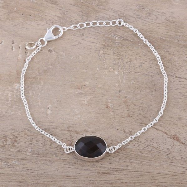 Alternate image for Smoky Quartz and Citrine Pendant Bracelet from India Stylish Sparkle