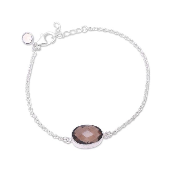 Alternate image for Smoky Quartz and Citrine Pendant Bracelet from India Stylish Sparkle