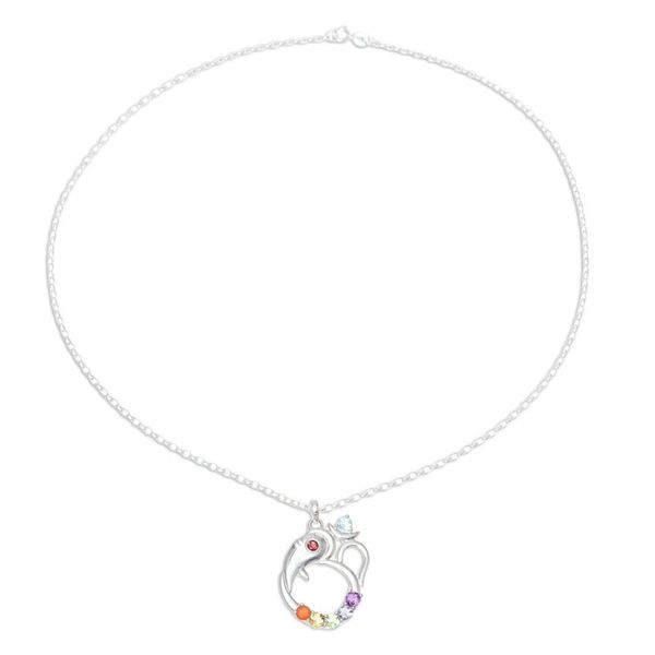 Alternate image for Multi-Gemstone Ganesha Chakra Necklace from India Ganesha Chakra