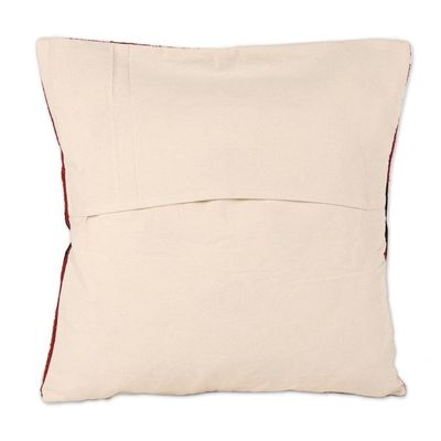 Alternate image for Colorful Embroidered Cotton Cushion Covers from India Pair Creative Kite