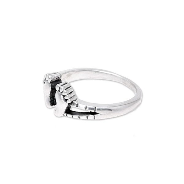 Alternate image for Sterling Silver Footprint Band Ring from India Feet