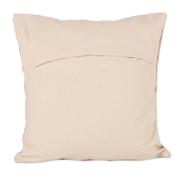 Alternate image for Embroidered Handwoven Cotton Cushion Covers Pair Modern Art