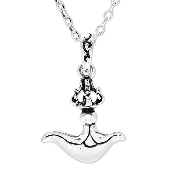 Alternate image for Elegant Sterling Silver Pendant Necklace from India Graceful Swing