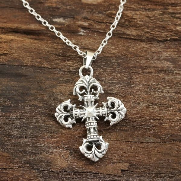 Alternate image for Sterling Silver Cross Pendant Necklace from Creative Cross