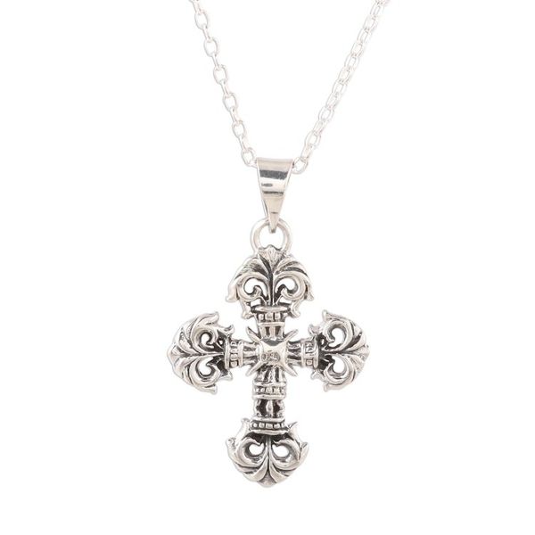 Alternate image for Sterling Silver Cross Pendant Necklace from Creative Cross