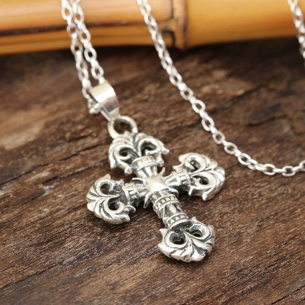 Alternate image for Sterling Silver Cross Pendant Necklace from Creative Cross