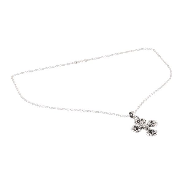 Alternate image for Sterling Silver Cross Pendant Necklace from Creative Cross