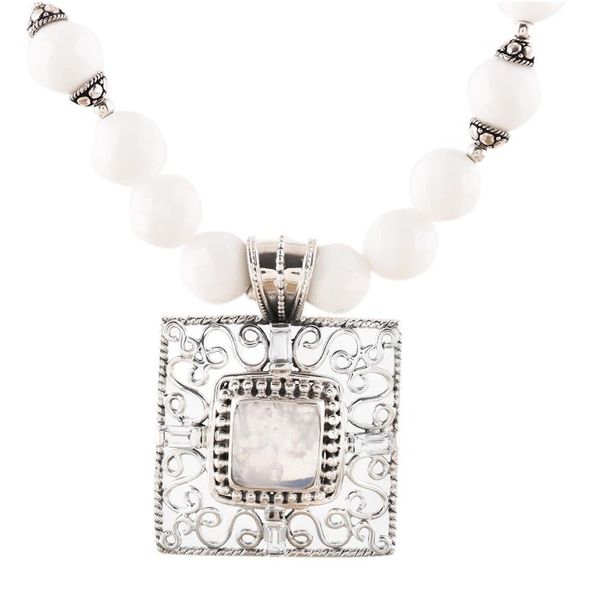 Alternate image for Multi-Gemstone Beaded Pendant Necklace from India Royal Square