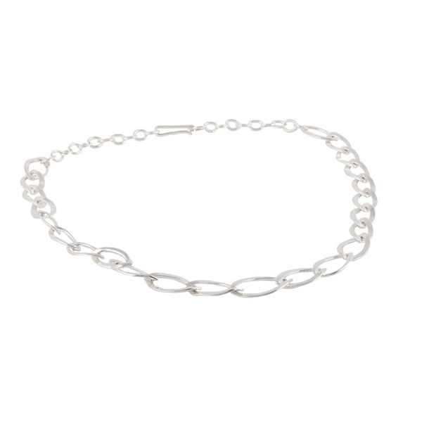 Alternate image for Marquise-Shaped Sterling Silver Link Necklace from India Fascinating