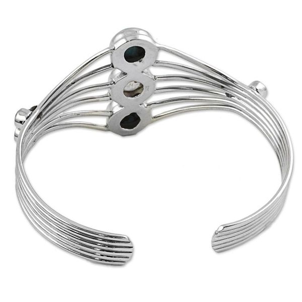 Alternate image for Handmade Composite Turquoise Citrine Cuff Bracelet India Heavenly Allure