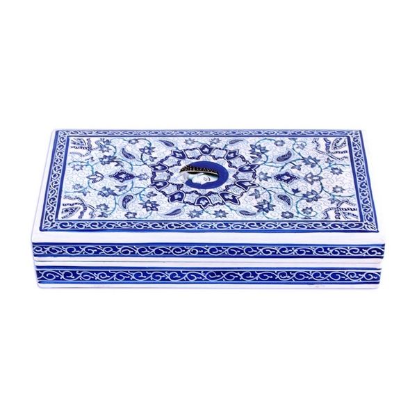 Alternate image for Velvet-Lined Papier Mache Wood Box with Mughal Queen Motif Queens Grandeur
