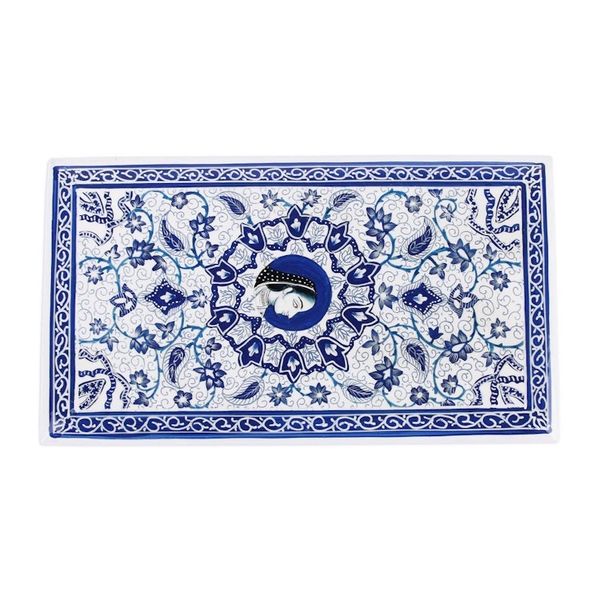 Alternate image for Velvet-Lined Papier Mache Wood Box with Mughal Queen Motif Queens Grandeur