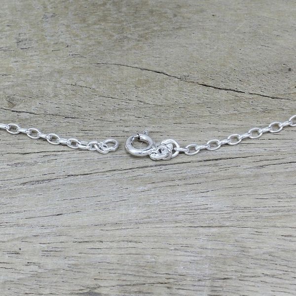 Alternate image for Rainbow Moonstone Garnet Sterling Silver Pendant Necklace Radiant Flower