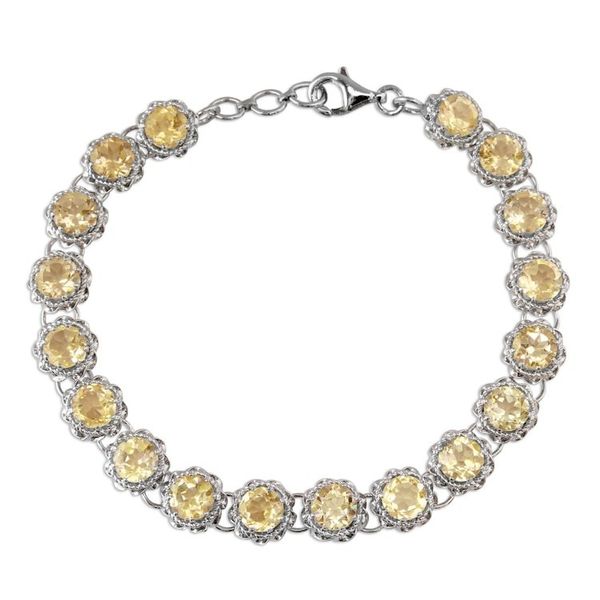 Alternate image for Tennis Bracelet Set with 21 Carats of Citrine Gemstones Golden Enchantment
