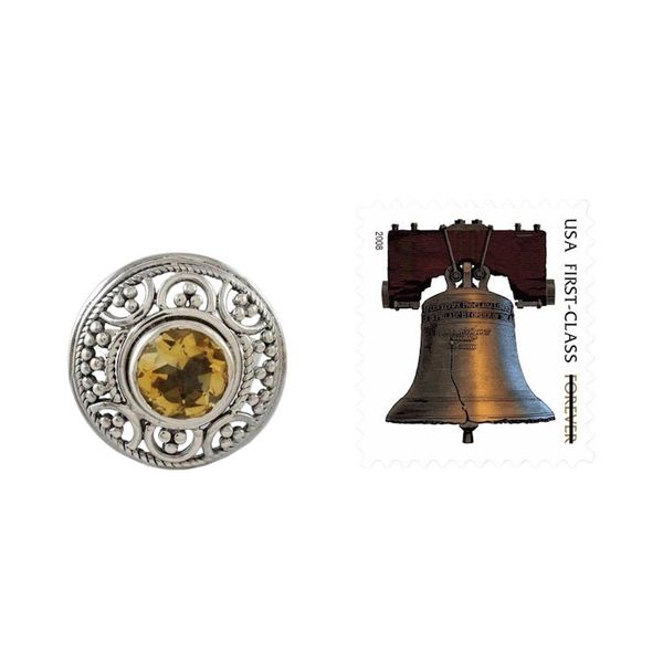 Alternate image for Fair Trade Citrine and Sterling Silver Cocktail Ring Dazzle