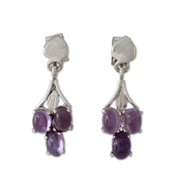 Alternate image for Amethyst Dangle Earrings Perfect Trio