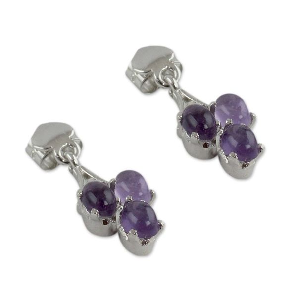 Alternate image for Amethyst Dangle Earrings Perfect Trio