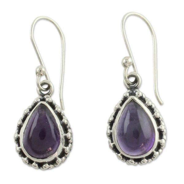 Alternate image for Fair Trade Amethyst Earings Kiss Me