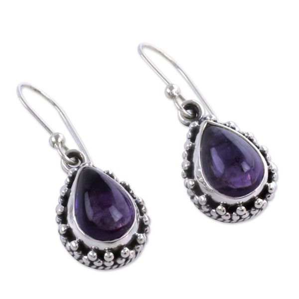 Alternate image for Fair Trade Amethyst Earings Kiss Me
