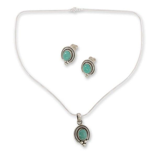 Alternate image for Sterling Silver Earrings and Necklace Jewelry Set Song of Joy