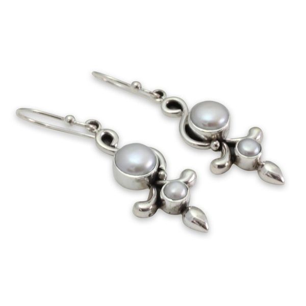 Alternate image for Pearl Earrings from India Jewelry Collection Cloud Song