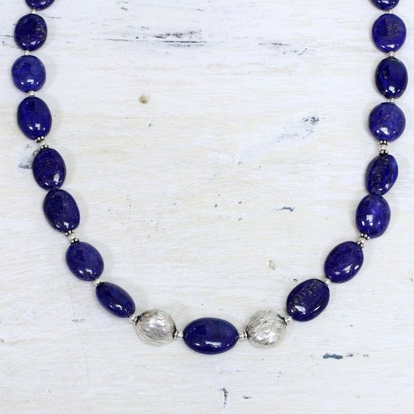 Alternate image for Lapis Lazuli Strand Necklace Forever Indigo