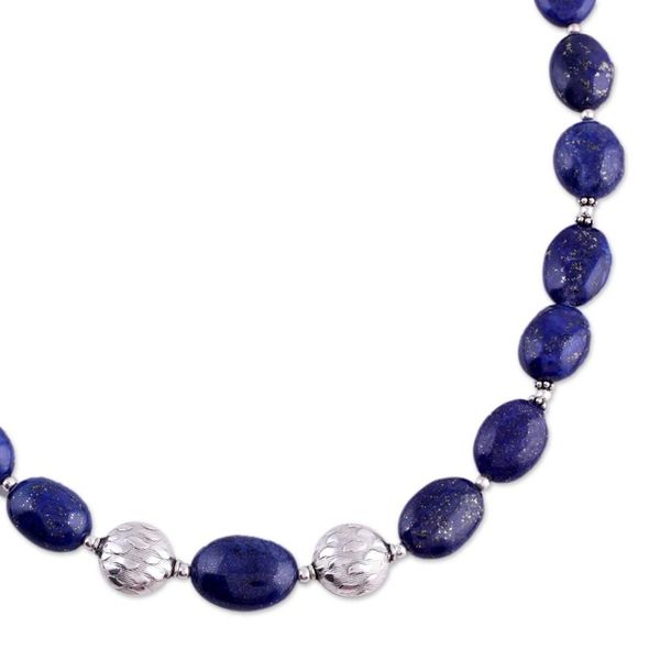 Alternate image for Lapis Lazuli Strand Necklace Forever Indigo