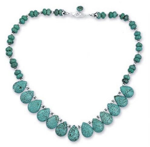 Alternate image for Sterling silver beaded necklace Fortunes Friend