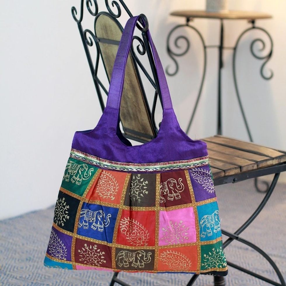 Shoulder bag 'Paisley Elephant'