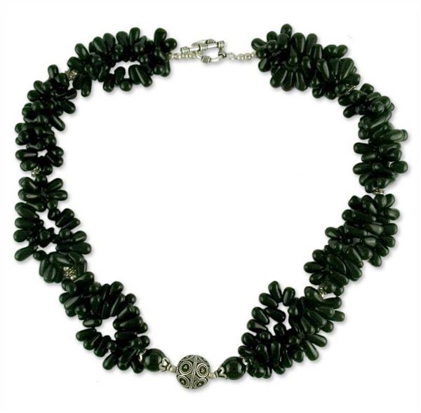 Alternate image for Onyx cluster necklace Radiant Night