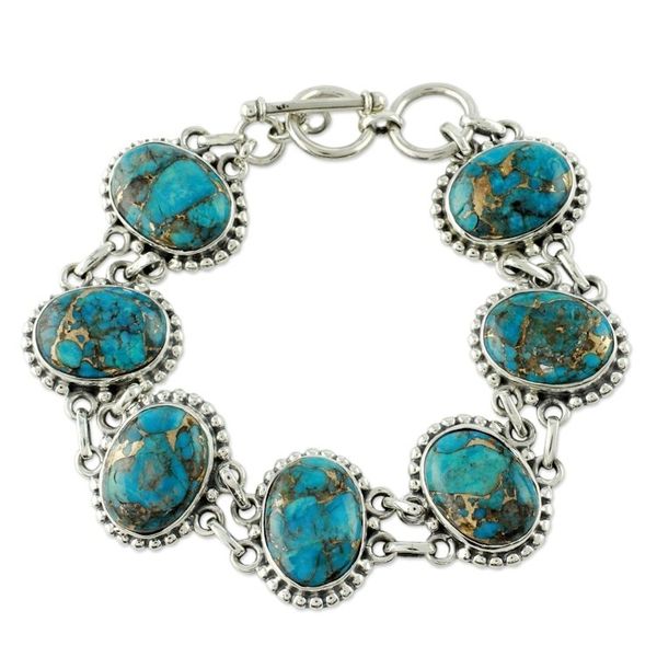Alternate image for Sterling silver link bracelet Heavenly Love