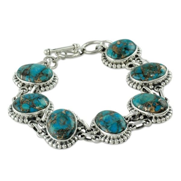 Alternate image for Sterling silver link bracelet Heavenly Love