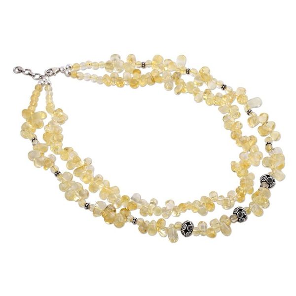 Alternate image for Citrine strand necklace Sunny Wisdom
