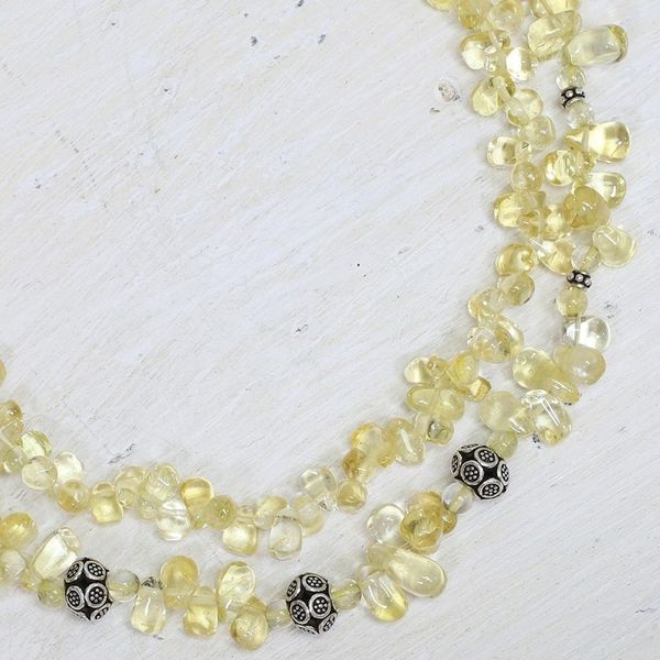 Alternate image for Citrine strand necklace Sunny Wisdom