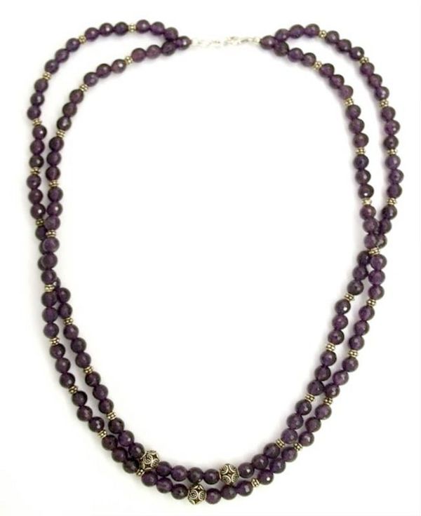 Alternate image for Amethyst strand necklace Wisdoms Fortune