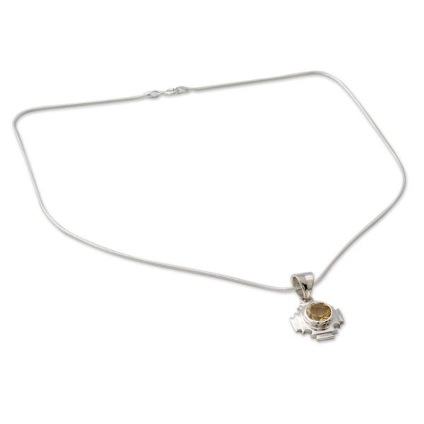 Alternate image for Citrine pendant necklace Lighthouse