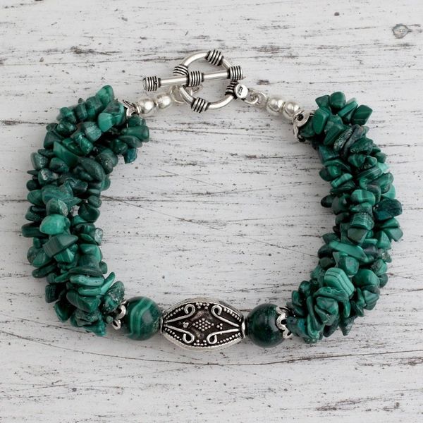 Alternate image for Malachite torsade bracelet Natural Sophistication