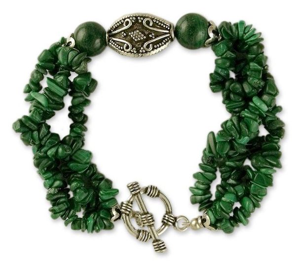 Alternate image for Malachite torsade bracelet Natural Sophistication