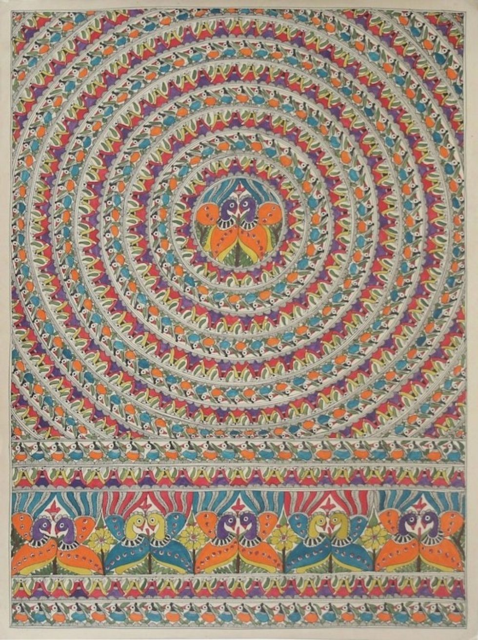 Madhubani painting 'Celebration'