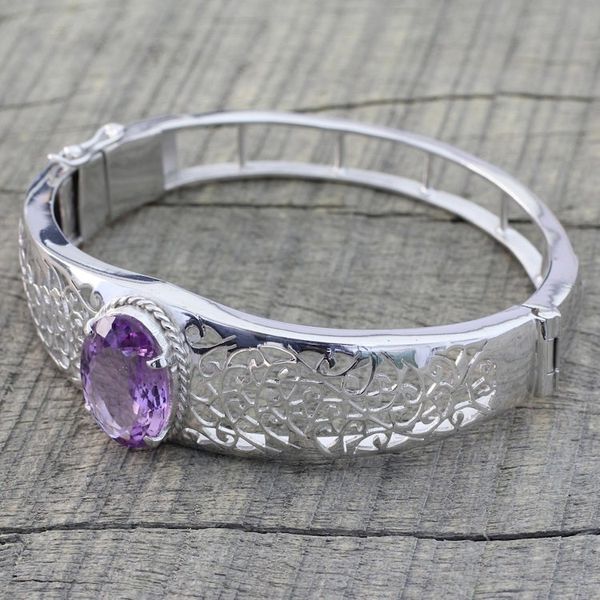 Alternate image for Amethyst wristband bracelet Royal Orchid