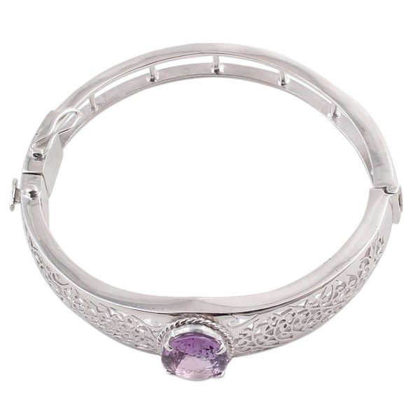 Alternate image for Amethyst wristband bracelet Royal Orchid