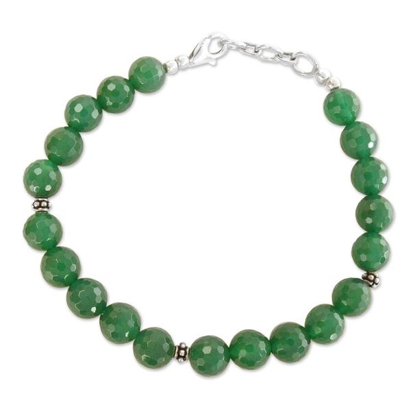 Alternate image for Onyx beaded bracelet Verdant Splendor