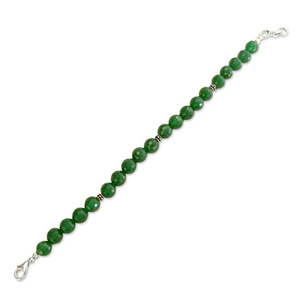 Alternate image for Onyx beaded bracelet Verdant Splendor