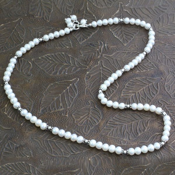Alternate image for Handcrafted Bridal Jewelry Pearl Strand Necklace Smooth Ice