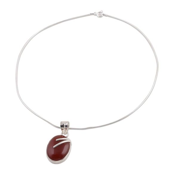 Alternate image for Sterling silver pendant necklace Admiration
